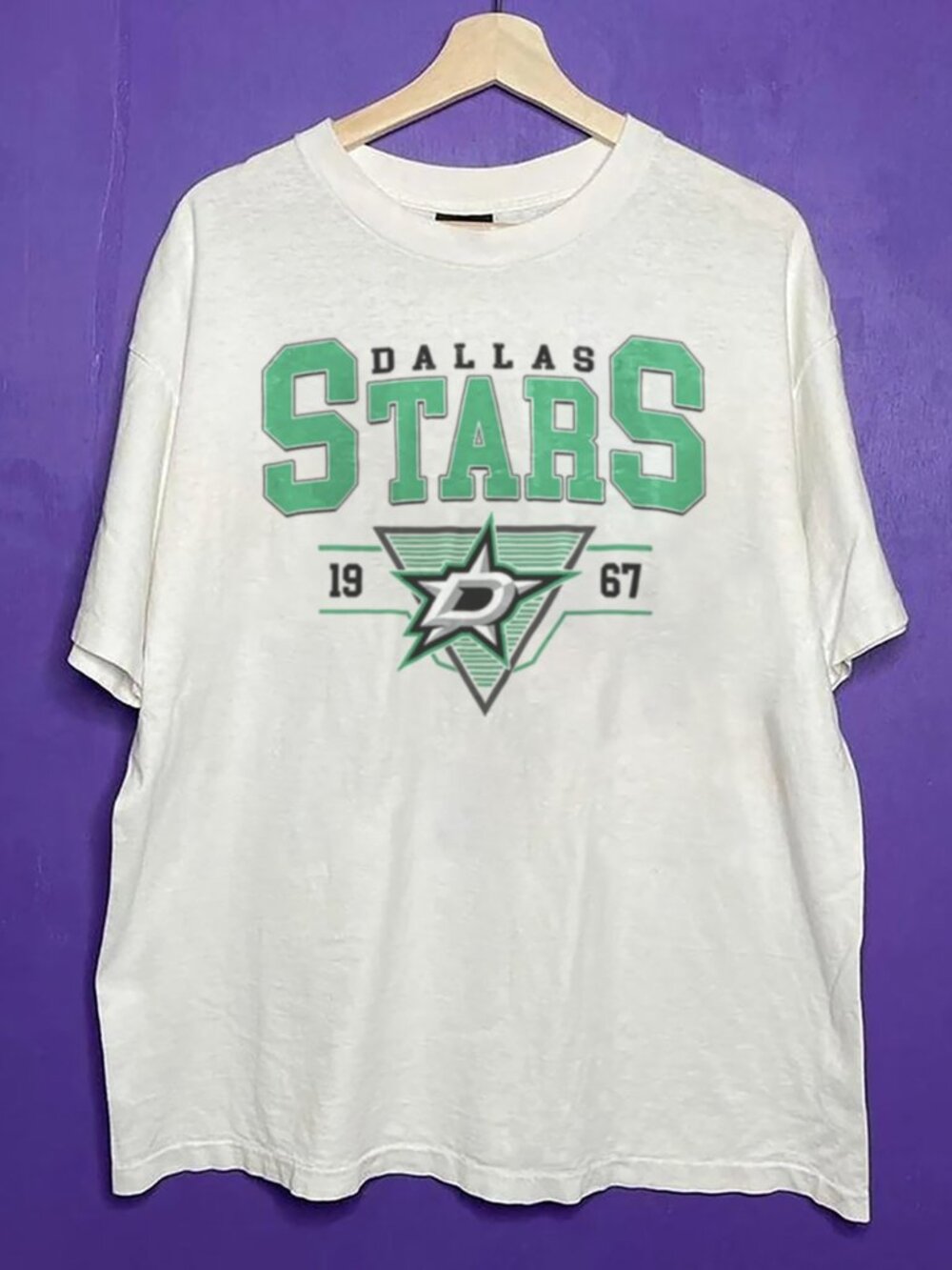 Throwback Dallas Stars Hockey Crewneck Shirt, Retro NHL Dallas Stars Shirt Tee